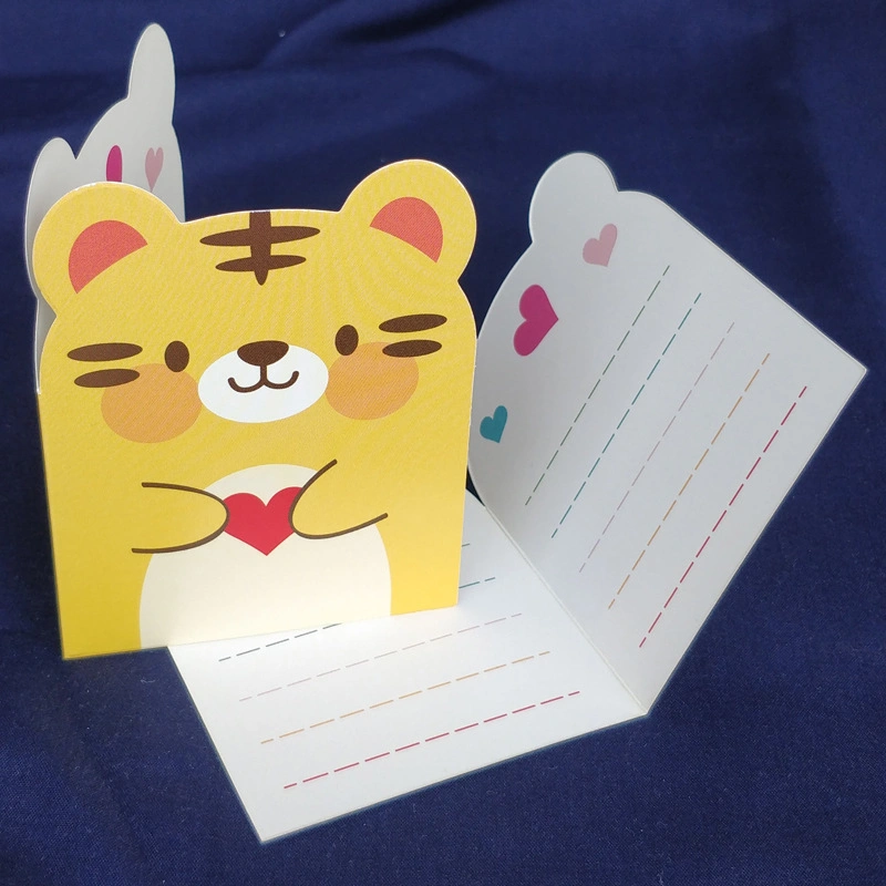 High Quality China Factory Paper Gift Greeting Card with Customized Logo
