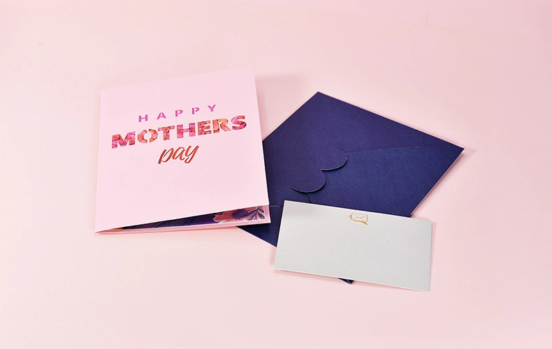 China Wholesale Fashion Mother&prime;s Day 3D Printing Thank You Greeting Cards
