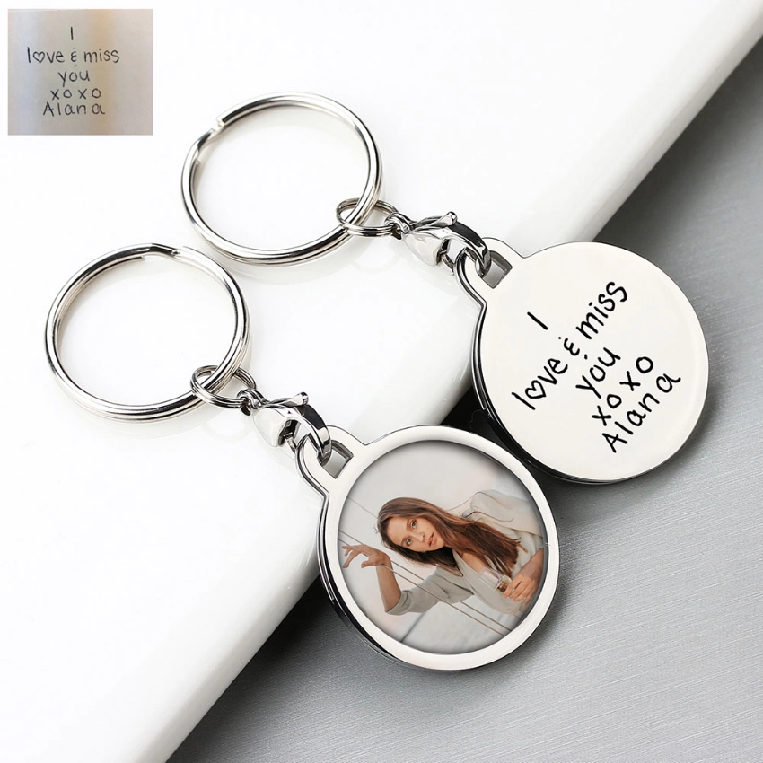 Custom Picture Keyring Gift for Boyfriend Personalized Acrylic Charm Keychain