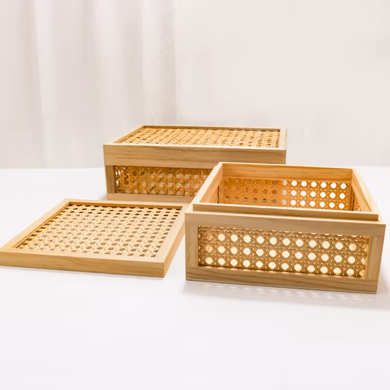 Craft Decorative Engraved Sliding Lid Box Storage Wooden Box