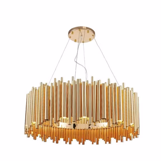 Metal and Crystal Pendant Lamp for Project