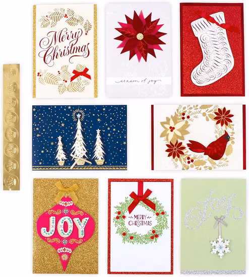 High Quality China Factory Paper Gift Greeting Card with Customized Logo