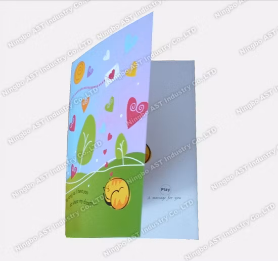 Musical Greeting Cards LED Postcard Music Printing Card
