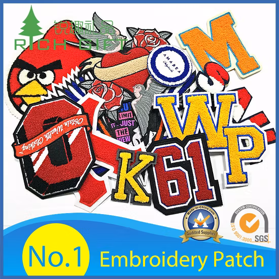 Customized Wheel Gear Shape Embroidery Badge