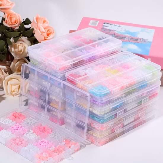 Wholesale 3D Side Acrylic Flowers Nail Charms Nail Carving Resin Rhinestones Special Shaped Diamond Petal Scale Decorations