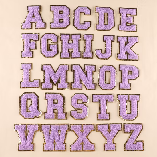 26 English Alphabet Cloth Stickers Clothing Accessories Badge Stickers Embroidery Clothing Stickers