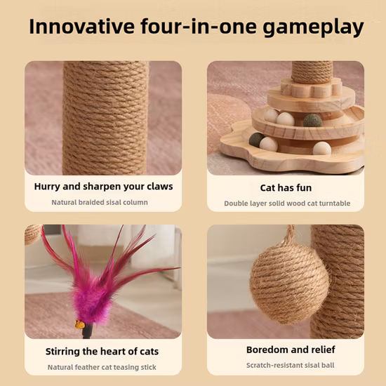 Solid Wood Cat Board Cat Stick Multi