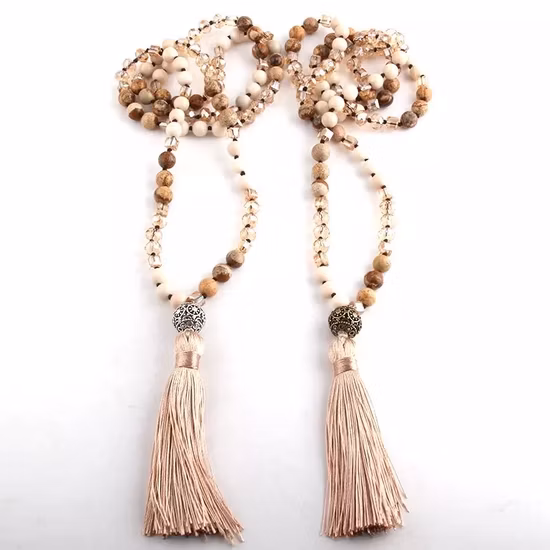 Bead Garland Garland Folk Craft Hot Sell Christmas Wood Bead Garland for Party Holiday Farm House Garland Decoration